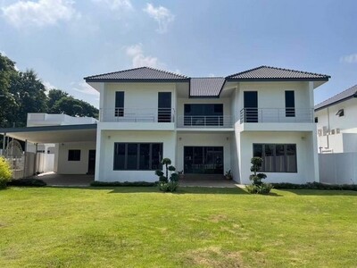 บ้านสร้างใหม่ 2 ชั้น เนื้อที่กว้าง น้ำไม่ท่วม บรรยากาศดี สันทราย