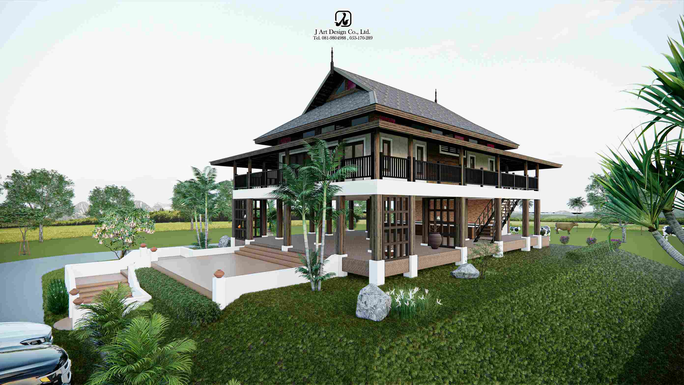 บ้าน รับออกแบบพร้อมรับเหมาก่อสร้าง บริการทั่วไทย