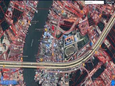 ขายที่เปล่าติดแม่น้ำแม่กลองผังเมืองสีส้มมีโฉนด ทำเลดีงาม