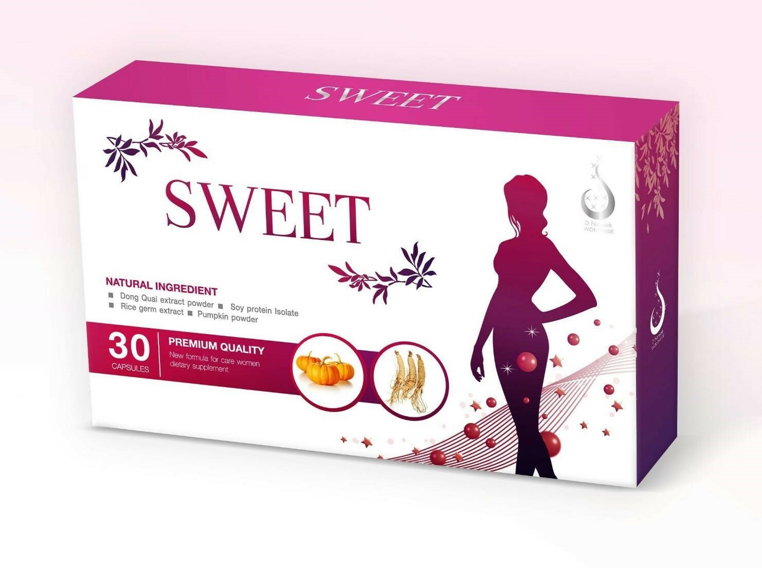 สวีทบึม SWEET อาหารเสริมผู้หญิง ลดอาการวัยทอง ปวดประจำเดือน กระชับช่องคลอด