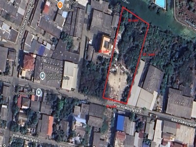 ที่ดินแปลงสี่เหลี่ยม เหมาะสำหรับทำออฟฟิศ 1 ไร่ 2 งาน 63 ตร.ว 