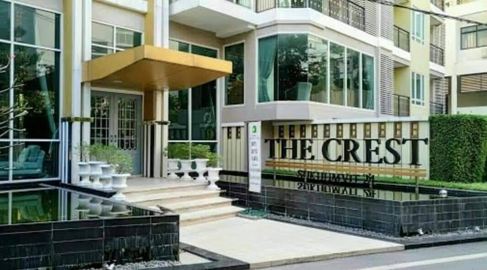 FOR RENT THE CREST sukumvit24 bts phromphong 1BRluxury lving with budget price 