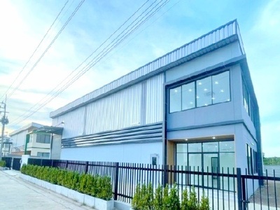 เช่าโรงงาน 2 ช้น พื้นที่สีม่วงเข้ม ใบรง.4  1,350 ตร.ม. ลำลูกกาคลอ