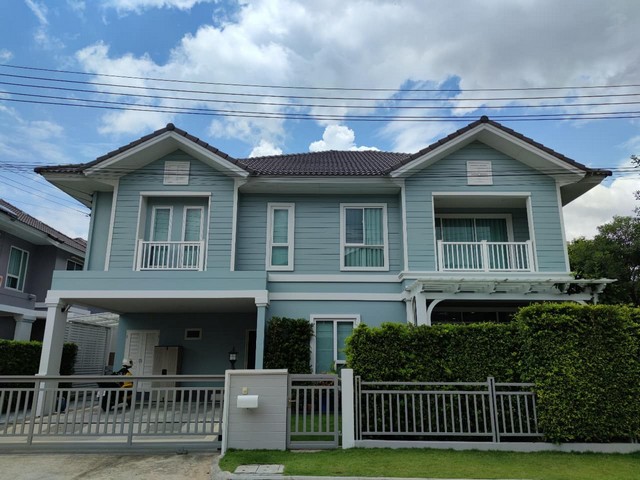 รหัสC5780 ให้เช่าบ้านเดี่ยว 2ชั้น หมู่บ้านบุราสิริ ปัญญาอินทรา ถนนเลียบคลองสอง คู้บอน คลองสามวา
