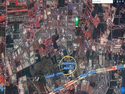 ขายที่ดินเปล่าติดนิคมอุตสาหกรรมผังเมืองสีชมพู ทำเลดีมากก
