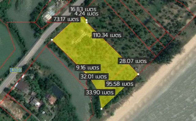 รหัส:  DSL-115 ประกาศขาย พื้นที่ดิน ที่ดินติดทะเลบ่อนอก ประจวบคีรีขันธ์ พท. 99 SQ.WA 0 Ngan 7 Rai  86970000 BAHT เ ยี่ ย ม!