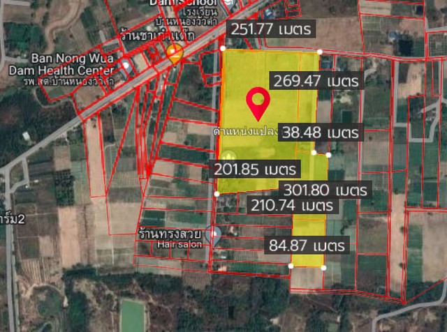 พื้นที่ดิน ที่ดิน อ.ปากท่อ ราชบุรี   15372000 THAI BAHT  พื้นที่เท่ากับ 68 ตรว. 3 งาน 43 Rai ทรัพย์ดี ราชบุรี   