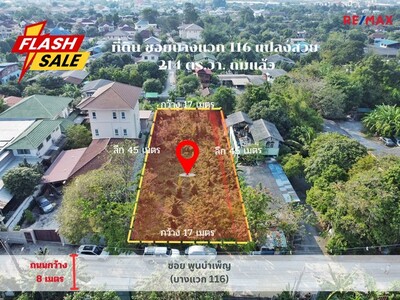 ขายที่ดิน ที่ดิน บางแวก 116 