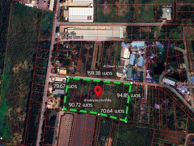 ขายที่ดิน 8-2-62 ไร่ ลาดหลุมแก้ว ปทุมธานี โกดัง คลังสินค้า โรงงาน