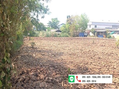 ขายที่ดินถูกถมแล้ว 200 วาแปลงหัวมุม ถนนราชพฤกษ์ ปากเกร็ด นนทบุรี