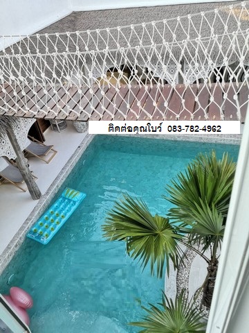 ขายบ้านพร้อมสระว่ายน้ำ ย่านสมุทรปราการ สไตล์บาหลีเมดิเตอร์เรเนี่ยน  Pool Villa  วิวแม่น้ำเจ้าพระยา 