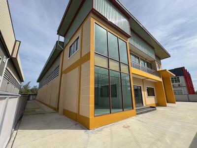 ขายโรงงานพร้อมออฟฟิศ พระราม 2 สมุทรสาคร ที่ดินสีชมพู ขอใบ รง.4 ได