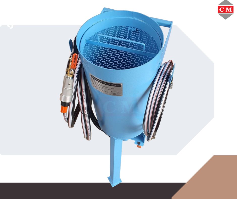 ถังพ่นทรายกลางแจ้ง ระบบ Suction ลอกผิว ลอกสนิม ทำความสะอาดแม่พิมพ์ ทรายพ่น