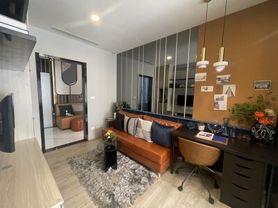 出售 Origin Place Bangna 新公寓 位于INTERCHANGE BTS 站，连接黄线和银线，士艾姆站，