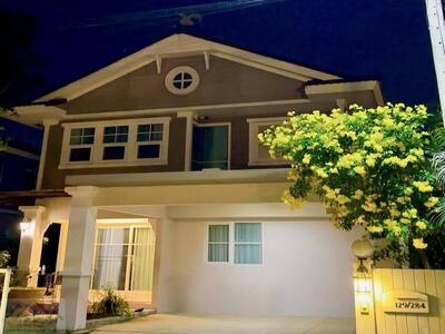 ให้เช่าบ้านเดี่ยว 2 ชั้น 75.4 ตร.วา บ้านชัยพฤกษ์ ศรีนครินทร์ แพรก