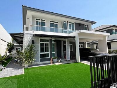 ให้เช่า ขายบ้านเดี่ยวหลังมุม มัณฑนา 2 บางนา กม7 ติด รร.ราชวินิตบา
