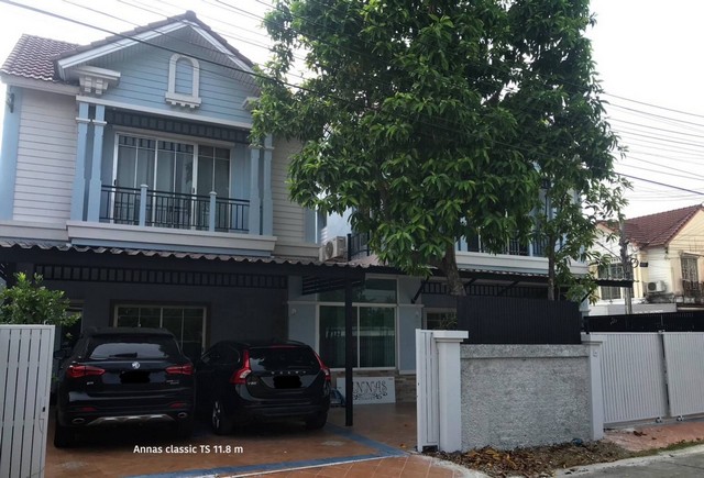 ขายบ้านแฝดหลังมุม ธนาสิริ ราชพฤกษ์-ปิ่นเกล้า1 บ้านสวยตกแต่งบิ้วอินใหม่ทั้งหลัง