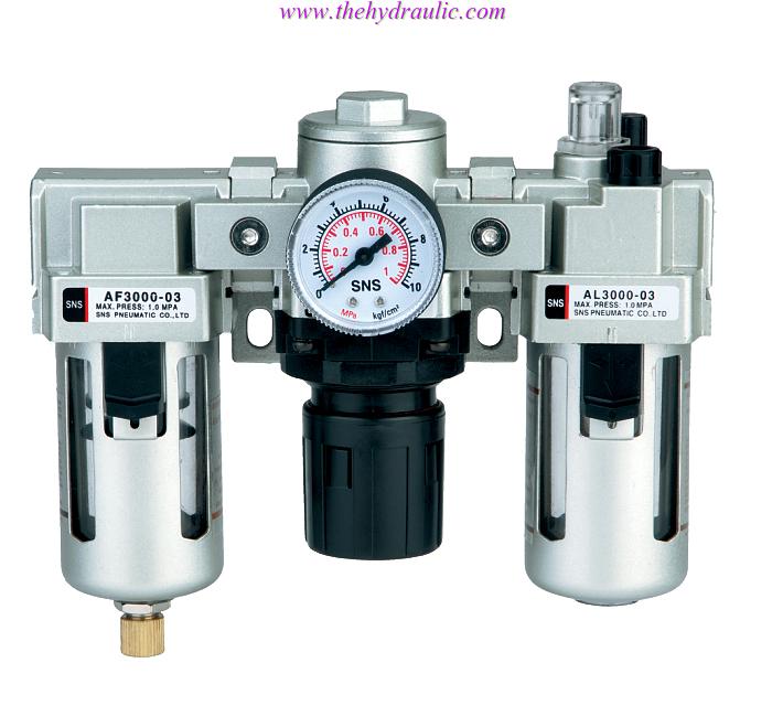 EC3000-03D Filter regulator 3 Unit size 3/8" Auto Pressure 0-10 bar 150 psi 