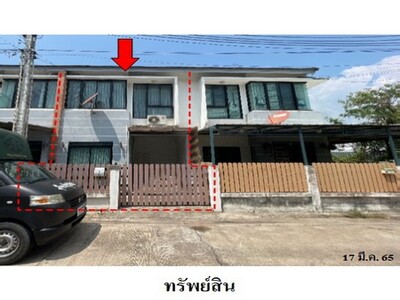 ขายทาวน์เฮ้าส์โครงการ บ้านอยู่สบาย  สุรศักดิ์ ศรีราชา ชลบุรี