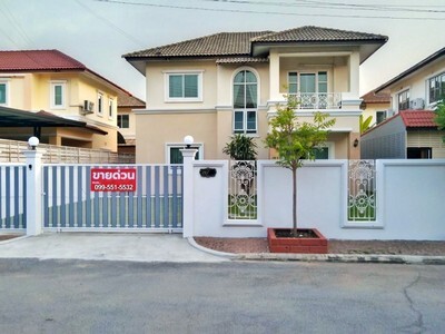 ขายถูก บ้านเดี่ยวติดถนนใหญ่ ขนาด 58.5 ตรว. เค.ซี. พาร์ควิลล์ 3 