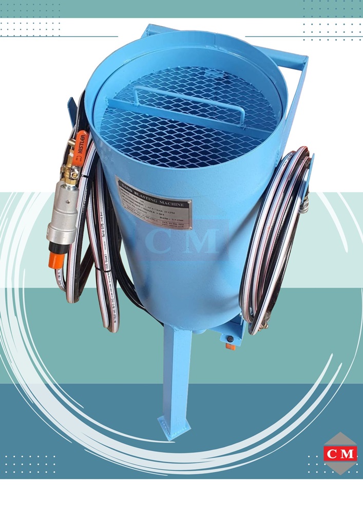 ถังพ่นทรายกลางแจ้ง ระบบ Suction ลอกผิว ลอกสนิม ทำความสะอาดแม่พิมพ์ ทรายพ่น