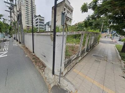 ขายที่ดิน264ตร.ว.ถนนนราธิวาสราชนครินทร์ผังสีแดงติดถนน2ด้าน 