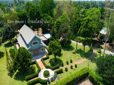 ขายบ้านพักตากอากาศ พร้อมที่ดิน 13 ไร่ โพธาราม ราชบุรี