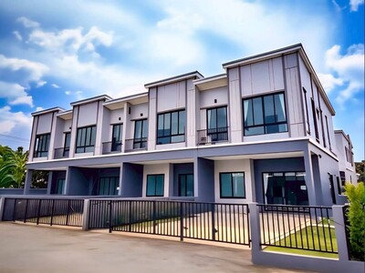 ขายทาวน์โฮม 2 ชั้น 4 ห้องนอน 4 ห้องน้ำ มีห้องน้ำในตัว 3 ห้อง 