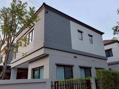 ขายบ้านแฝด โครงการวี คอมพาวด์ ราชพฤกษ์-ปิ่นเกล้า หลังมุม