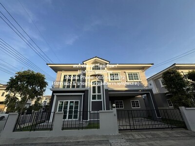 ขายบ้านเดี่ยวใหม่ 2 ชั้น ติด ถ.ราชพฤกษ์-ปทุมธานี 56.50 ตร.ว.