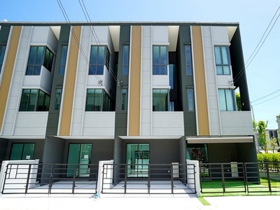  ทาวน์เฮาส์ 3 ชั้น  ตลาดดวงแก แม่พระการุณย์  เช่า ติวานนท์-ศรีสมา