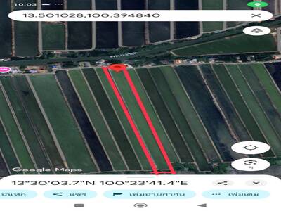 ขายที่ดินเปล่า ติดชายทะเล หน้าติดถนน เมืองสมุทรสาคร จังหวัดสมุทรส