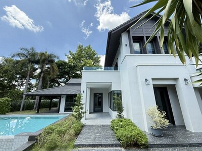 ให้เช่าบ้านพูลวิลล่า 2 ชั้น หมู่บ้านล้านนาไพรนารี่ หางดง เชียงใหม