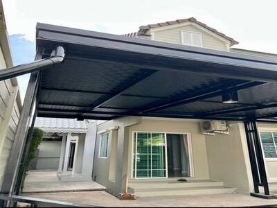 ขายบ้านแฝด 2 ชั้น เดอะวิลเลจ 1 บางนาตราด กม.10 แปลงมุม โซนหน้าสวน