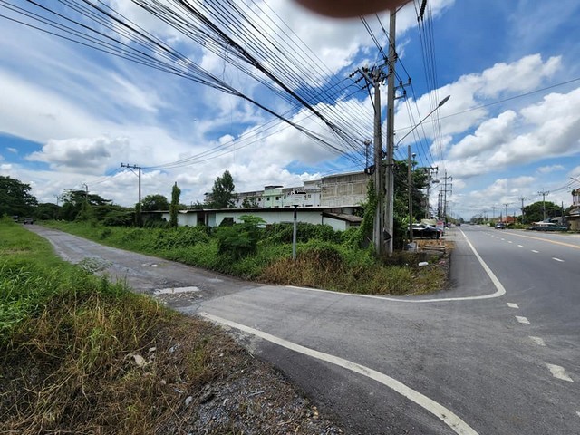 AL0061Jขายที่ดินติดถนน2 ด้าน ถมแล้วมีสิ่งปลูกส้าง ซอย ประชาร่วมใจ คลองสามวา