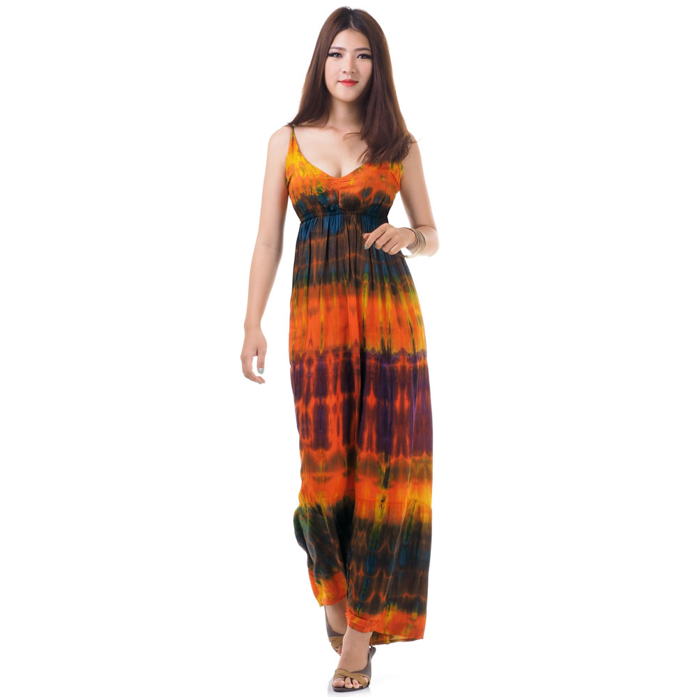 เดรสบาติก ซัมเมอร์เดรส เดรสมัดย้อม Maxi dress