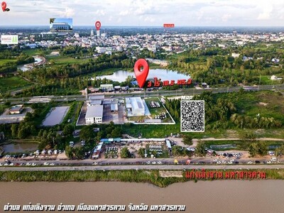 ขายบ้านพร้อมที่ดินทำเลทองติดถนนเลี่ยงเมือง อำเภอเมือง จังหวัดมหาส