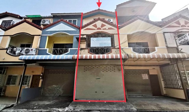 ขายอาคารพาณิชย์ 3 ชั้น ซอยโพธิสาร บางละมุง ชลบุรี PKK04-04120