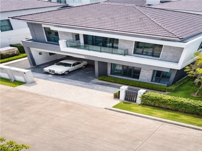 บ้านหรูโครงการใหม่สไตล์โมเดิร์น MRTลาซาล บ้านเดี่ยวหรูให้เช่า 4 น