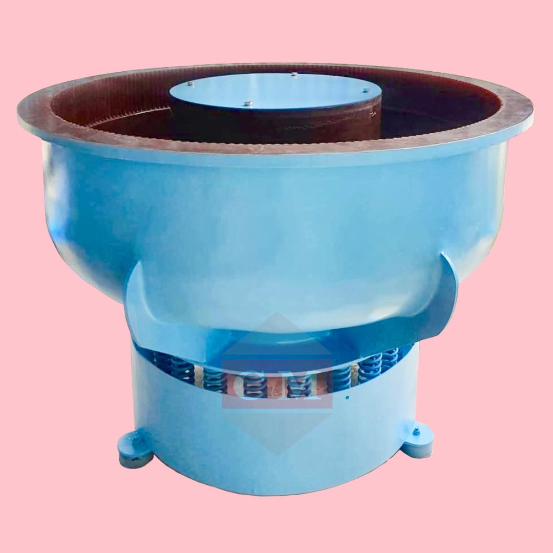 เครื่องขัดผิวโลหะแบบเขย่า แบบไม่มีสะพานแยกชิ้นงาน / Vibratory Finishing Machine