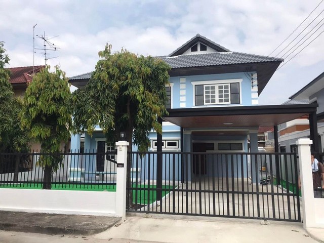 HR968ให้เช่าบ้านเดี่ยว 2 ชั้น หมู่บ้านมณียา รัตนาธิเบศร์ พร้อมอยู่เดินทางสะดวกใกล้MRTไทรม้า