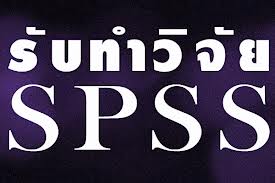 ให้บริการปรึกษาทำงานวิจัย วิทยานิพนธ์ แผนธุรกิจ ประมวลผล SPSS  26