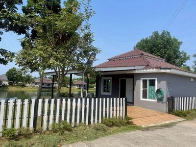 บ้านชั้นเดียว ติดน้ำ เฟอร์นิเจอร์ครบ สันทราย 