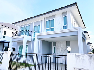 ใกล้ ม.เทคโนโลยีมหานคร 5แอร์ บ้านเดี่ยว 2ชั้น สระว่ายน้ำ 52ตร.วา 