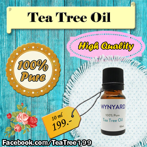 ทีทรีออยล์ (Tea Tree Oil) น้ำมันสกัดจากต้นชาออสเตรเรีย บริสุทธิ์  100%