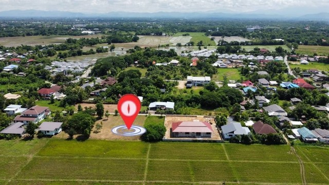 ขายที่ดินเปล่า โซนใกล้ ม.แม่โจ้ ห่างจากถนนหลัก 200 เมตร ถนนกว้างรถสวนได้