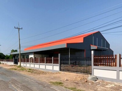 ขายโรงงานสร้างใหม่ลาดบัวหลวงอยุธยา โกดังพร้อมที่ดิน 7-1-67 ไร่