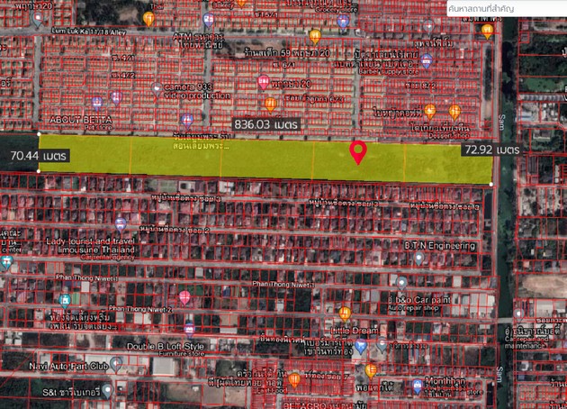 ขายที่ดิน ลำลูกกาคลองสาม เหมาะกับการทำโครงการหมู่บ้านจัดสรร 