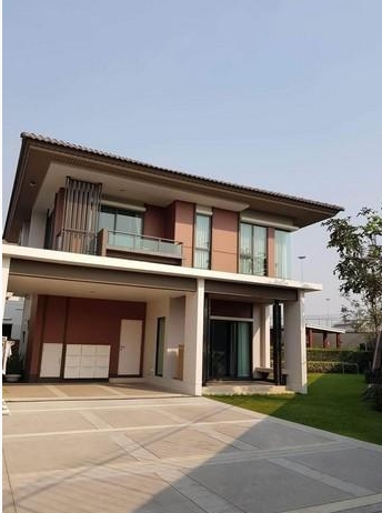 ขายและให้เช่าบ้านเดี่ยว2ชั้น บุราสิริ  ราชพฤกษ์-345 ปากเกร็ด เนื้อที่ 102 ตรว. 