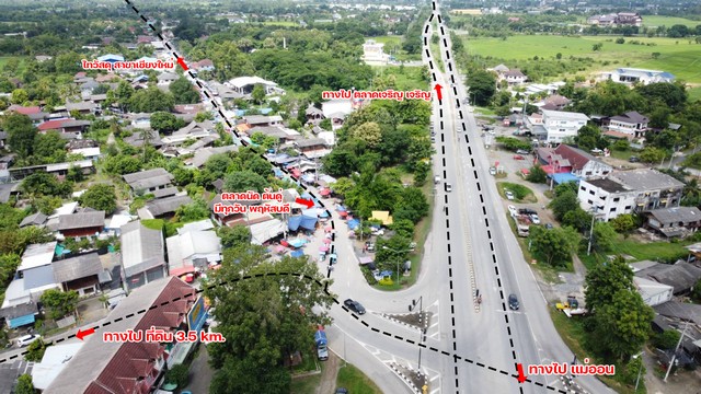 ที่ดินแบ่งขายในทำเลโครงการจัดสรร พัฒนาถนนคอนกรีตกว้าง 7 เมตร/ระบบน้ำ/ระบบไฟฟ้าขยายเขต 